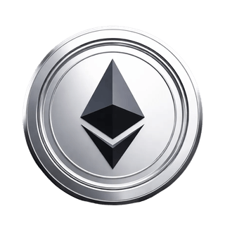 Élément graphique en suspension illustrant le jeton Ethereum (ETH)